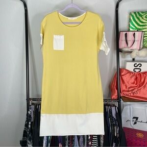 Biancalancia Italian Casual Luxury Colorblock Dress
